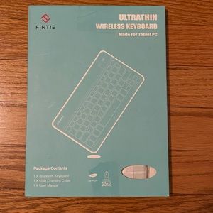 Fintie White Ultra Thin Keyboard